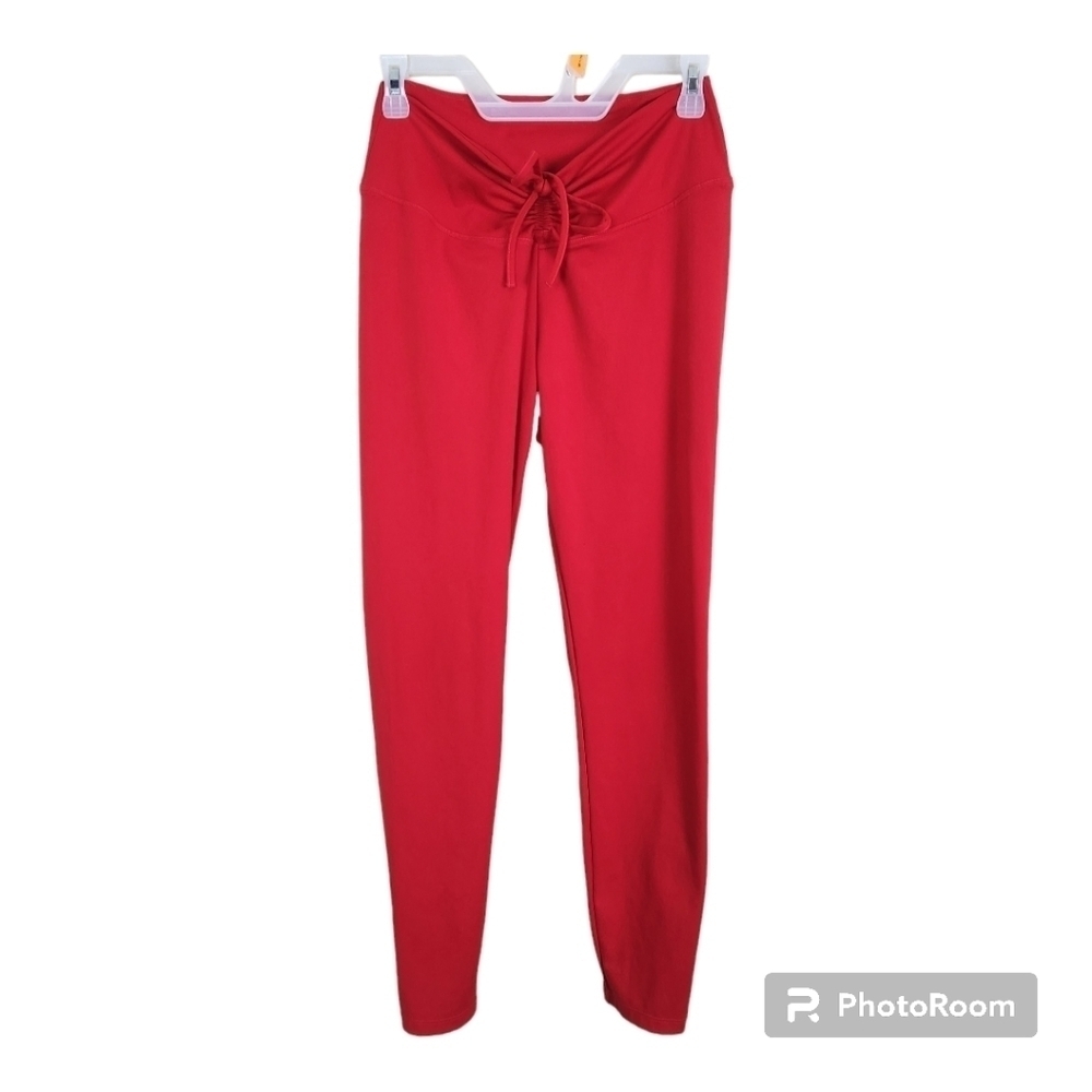 Victoria’s Secret Pink Active Adjustable Waist Ruched Tie Leggings Pants and